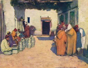 1903年的一个庭院 作者 莫蒂默·卢丁顿·门佩斯