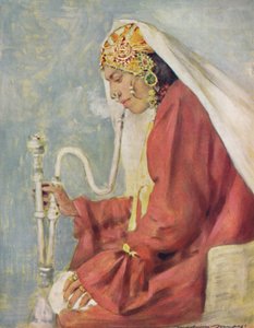 一个唱歌的女孩》，1903年 作者 莫蒂默·卢丁顿·门佩斯
