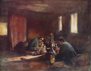 青铜器工人》，约1887年，1901年 作者 莫蒂默·卢丁顿·门佩斯