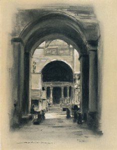 威尼斯圣马可教堂内》，1903年