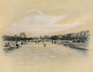 巴黎的塞纳河》，1903年 作者 莫蒂默·卢丁顿·门佩斯