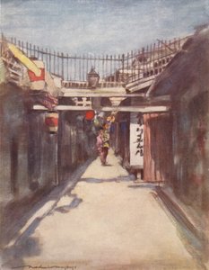 有画廊的街道》，约1887年，1901年 作者 莫蒂默·卢丁顿·门佩斯