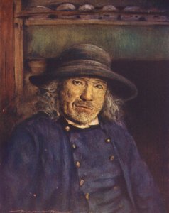一位布列塔尼农民（彩色石版画） 作者 Mortimer Ludington Menpes