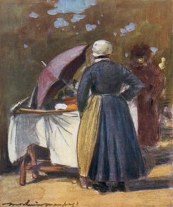 蛋糕摊位 作者 Mortimer Ludington Menpes
