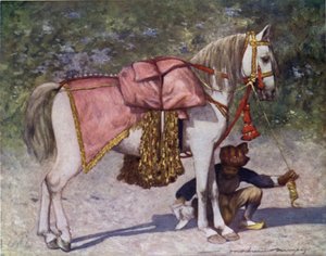 Cutch饶的随从中着名的Led Horse 作者 Mortimer Ludington Menpes