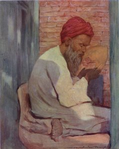 拖鞋制造商（彩色石版画） 作者 Mortimer Ludington Menpes