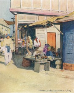 1905年，白沙乌尔街拐角处 作者 Mortimer Ludington Menpes