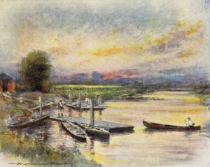 拉德利学院船屋 作者 Mortimer Ludington Menpes