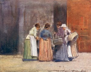 在塞纳河畔购物 作者 Mortimer Ludington Menpes