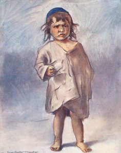 世界儿童羊绒、十字架（彩色石版印刷） 作者 Mortimer Ludington Menpes