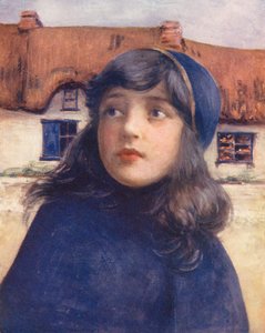 世界儿童：爱尔兰人，莫莉（彩色石版印刷） 作者 Mortimer Ludington Menpes