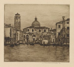 大运河上的圣耶雷米亚塔 作者 Mortimer Menpes
