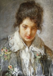 一位女士的画像，