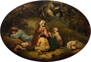 景观中的吉普赛人，1804年。