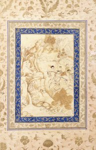 狩猎现场，c。 1660-80 作者 莫卧儿学校