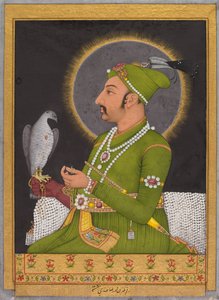 莫卧儿皇帝穆罕默德·沙（Muhammad Shah）的死后遗像在位，摄于1719-1748年，正直，1764年。