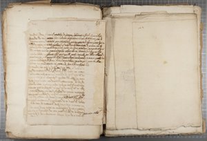 乌尔比诺和其他人的Mutio Oddi的绘画作品集，p120，verso，c.1635-40（纸和笔在装订卷上的墨水）