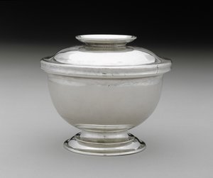 糖碟c。 1745-1775年（银色） 作者 迈尔·迈尔斯（Myer Myers）
