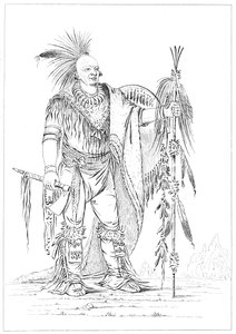 Sac或Fox勇敢，1841年。