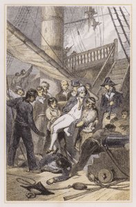 Death of Nelson at Trafalgar (coloured engraving)