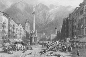 因斯布鲁克（雕刻 作者 迈尔斯·比克（Myles Birket）（之后）福斯特（Foster）