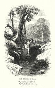 William Wordsworth: The Highland Girl (engraving)