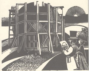 砖块月球空间站概念，1869年。 作者 NASA图片