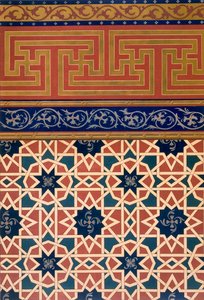 建筑装饰，马赛克作品，包括边框，1883年出版。 作者 西马科夫（N. Simakoff）