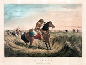柯里尔与艾夫斯的《老西施》（Old West Sharpshooter）。 作者 库里尔和艾夫斯