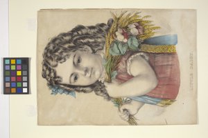 小雏菊》（手绘彩色石版画）