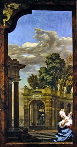 五种感官--听觉（布面油画） 作者 N. 和 Moucheron I. de Verkolje