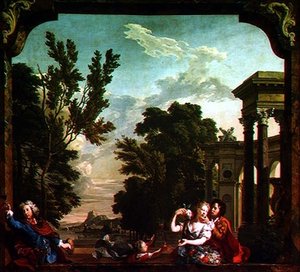 五种感官。味觉 作者 N. 和 Moucheron I. de Verkolje