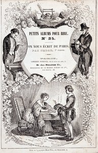 Frontispice of “Little albums for laughs number 25. They wrote us from Paris. Second part”,1850 (engraving) 作者 纳达尔