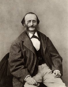 雅克-奥芬巴赫（1819-1880）（黑白照片）。 作者 纳达尔