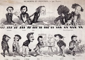 The series “” Musicians and Painters” from " Le Petit journal pour rire” 作者 纳达尔