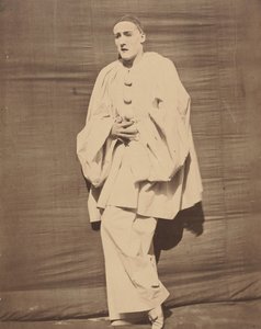 痛苦中的皮埃罗，约1854-55。 作者 纳达尔