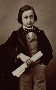 小提琴家和作曲家亨利·凯滕（Henri Ketten）的画像，1848-1883年。 作者 纳达尔