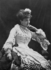 法国女演员莎拉·伯恩哈特（Sarah Bernhardt），c1865 作者 纳达尔