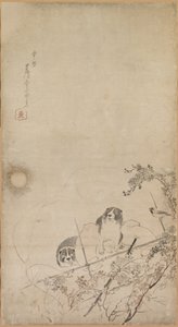 小狗，麻雀和菊花，1754-1799年。