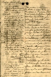 波拿巴将军的说明，1795年9月13日，1921年。