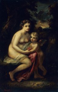 丘比特的教育 作者 Narcisse Virgile Diaz de laPeña