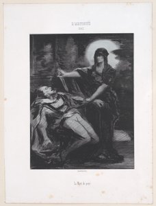 恐惧之死，1830-76。 作者 Narcisse Virgile Diaz de laPeña