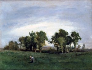 国家-地区字段中的女人，c1828-1876 作者 Narcisse Virgile Diaz de laPeña