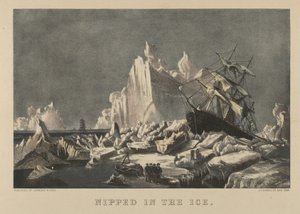 Nipped in the Ice, 1876-94., 1876-94.创作者：Nathaniel Currier, James Merritt Ives, Currier and Ives. 作者 库里尔和艾夫斯