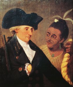 查尔斯-克莱克船长（1741-1779）的肖像，英国船长和詹姆斯-库克（1728-1779）的旅伴。画家是纳撒尼尔-迪恩-霍兰德（1735-1811）。