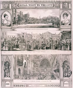 维多利亚女王对伦敦市的访问，1837年