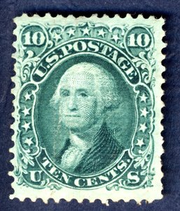 10c 华盛顿E型烧烤单，1867年。