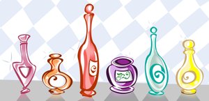 化妆品瓶，2016（数字）。 作者 尼尔·奥斯本