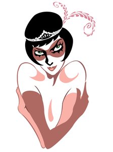 蒙面女郎，2016（数字）。 作者 尼尔·奥斯本