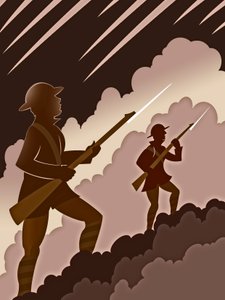 第一次世界大战中带刺刀的士兵--从战壕里走出来 作者 尼尔·奥斯本